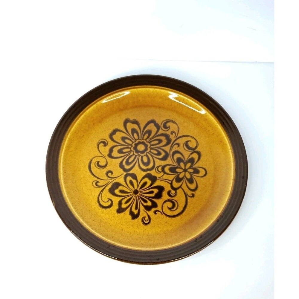 Vintage Homer Laughlin Andre Ponche Gold Glade 12" Chop Plate Platter